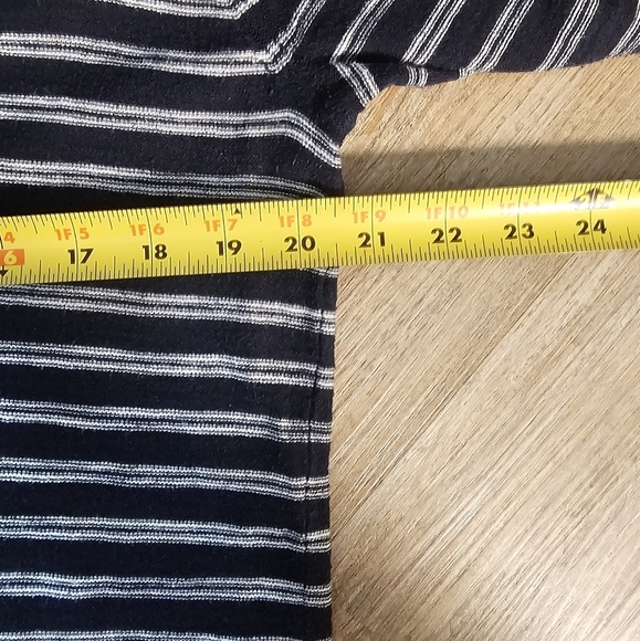 Loft Navy Striped Women's Nautical Sweater with ties Size Large - Picture 7 of 8